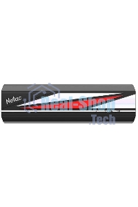 Внешний SSD Netac ZX20L, 2TB, USB 3.2 Gen 2 Type-C, R/W 2000/1800, черный/красный
