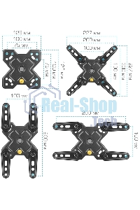 Кронштейн Arm media MARS-7 черный, 15 шт/уп. Кр. стал. настенный для TV 20
