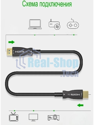 Кабель соединительный аудио-видео Premier 5-806 100.0 HDMI (m)/HDMI (m) 100м. позолоч.конт. черный