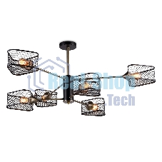 Светильник Ambrella light TR80172/6 SB/BK бронза/черный E27/6 max 40W D950*375