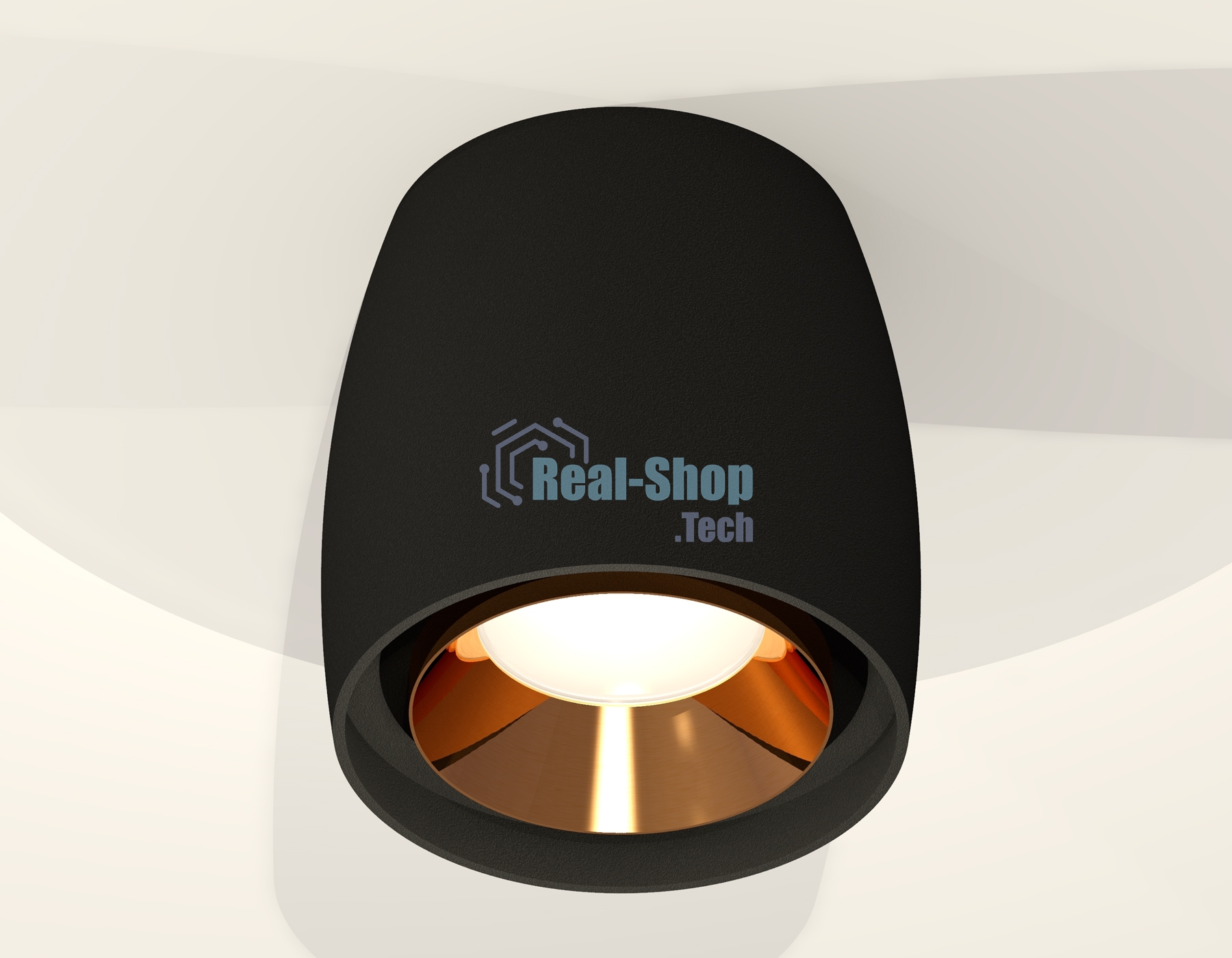 Светильник Ambrella Light XS1142004 SBK/PYG черный песок/золото желтое полированное MR16 GU5.3 (C1142, N7034)