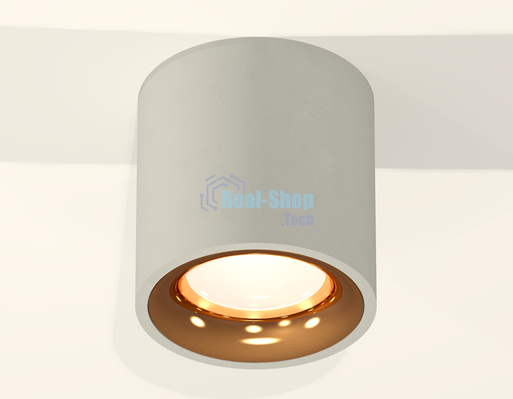 Светильник Ambrella Light XS7533024 SGR/PYG серый песок/золото желтое полированное MR16 GU5.3 (C7533, N7014)