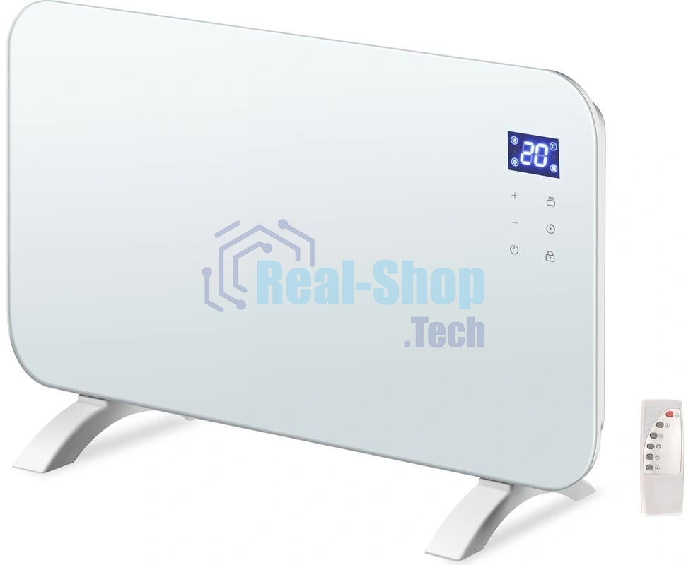 Конвектор электрический Neoclima AURA-1500W белый, 1500 Вт, 20 м2, электронный термостат, Wi-Fi