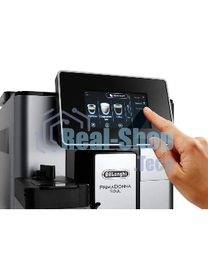 Кофемашина автоматическая DeLonghi ECAM610.55.SB черный/серебристый, исп. кофе - молотый/зерновой, 2.2 л, 1450 Вт, 19 Бар