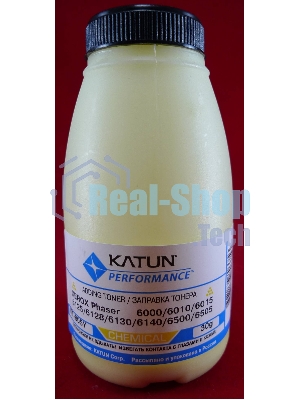Тонер Xerox Phaser 6000/6010/6015/6125/6128/6130/6140/6500/6505Yellow, химический (фл.30г.) Katun фас. России