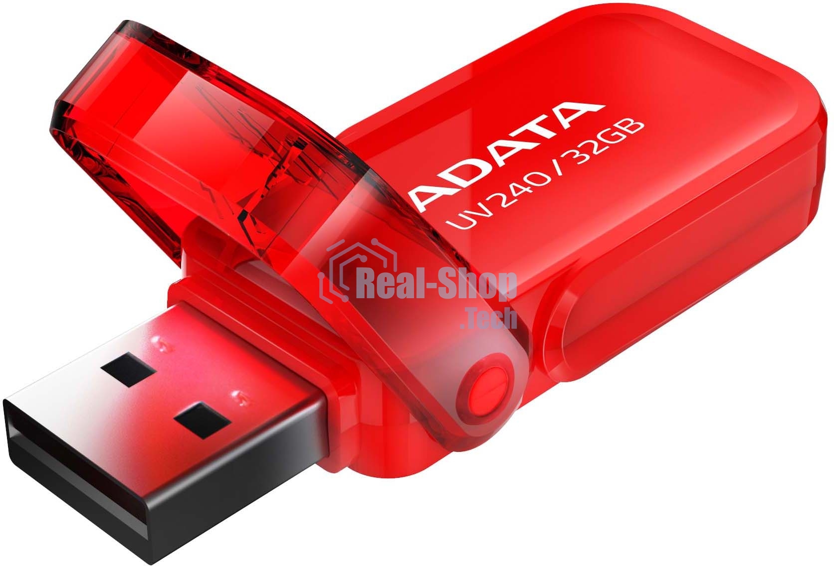 Флешка USB ADATA UV240 (AUV240-32G-RRD), 32Gb, USB 2.0, R/W 15/5, красный