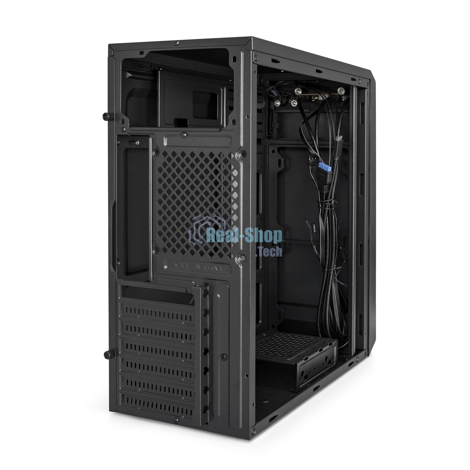 Компьютерный корпус Miditower ExeGate XP-332UC-XP450 (ATX, XP450 с вент. 12см, 2хUSB 3.0/1хTypeC, аудио, черный)