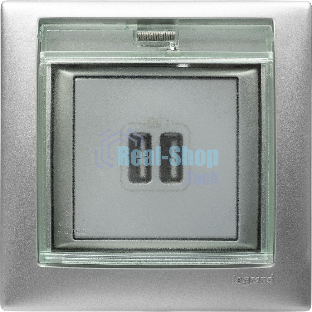 Розетка 2-ая USB 770270 Legrand Valena Алюминий