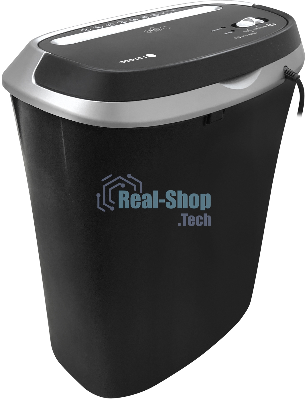 Шредер ГЕЛЕОС УМ30-4, DIN P-4 (4 ур-нь секр.), фрагмент 3,8х35мм, 15-17 (70г/м2), CD/пл.карты/скрепки/скобы, 30 литров