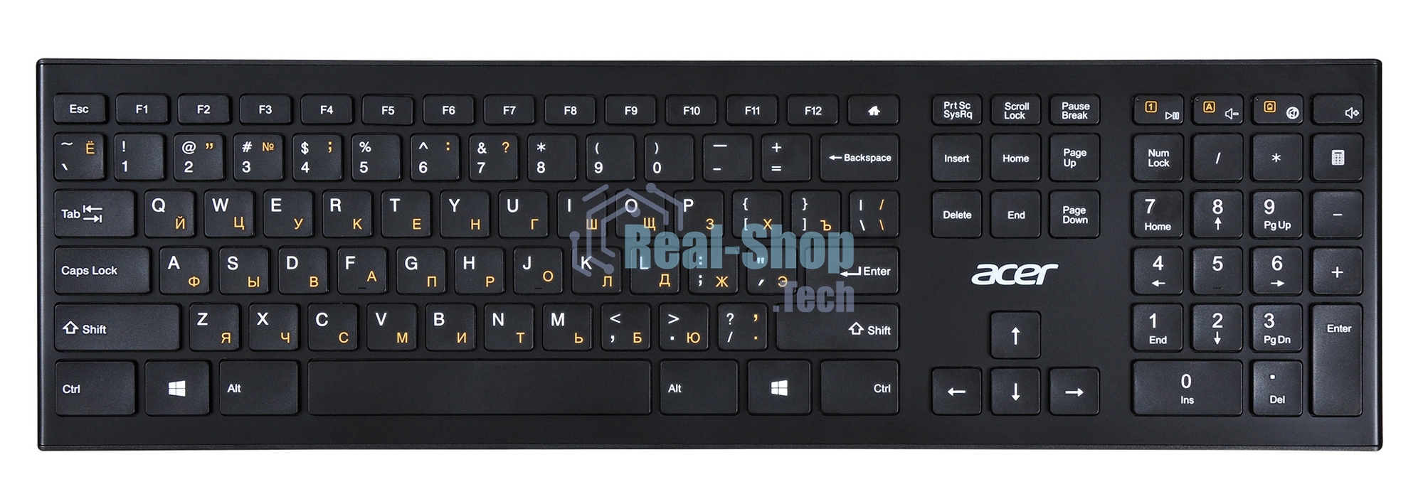 Клавиатура беспроводная Acer OKR010, USB, Радиоканал, черный