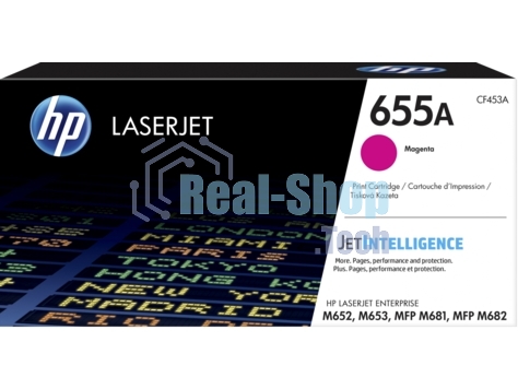 Картридж лазерный HP 655A пурпурный для HP CLJ M652/M653/MFP M681/M682 (CF453A) 10500 стр