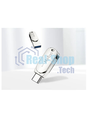 Флешка USB Netac U785 16Gb NT03U785C-016G-30PN, USB 3.0+TypeC, металлическая