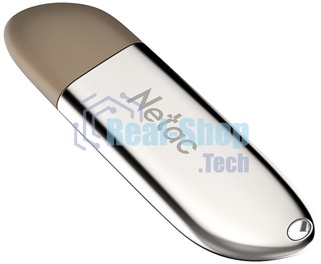 Флешка USB Netac U352 128Gb NT03U352N-128G-20PN, USB 2.0, с колпачком, металлическая