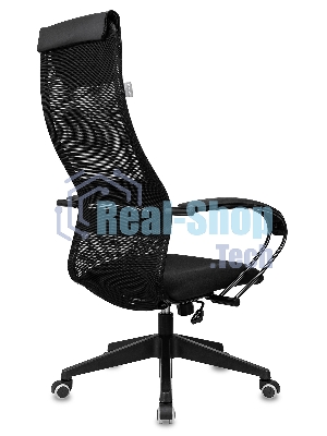 Кресло Бюрократ CH-607 TW-01 черный, сетка, подголовник