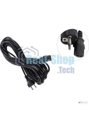 Кабель питания ExeGate Power PC-10P (Евровилка Schuko->С13) VDE-250V-3*0.75-CU, 10A, черный, 10м