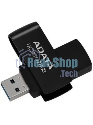 Флешка USB ADATA UC310 (UC310-128G-RBK), 128Gb, USB 3.2 Gen 1, R/W 100/30, черный