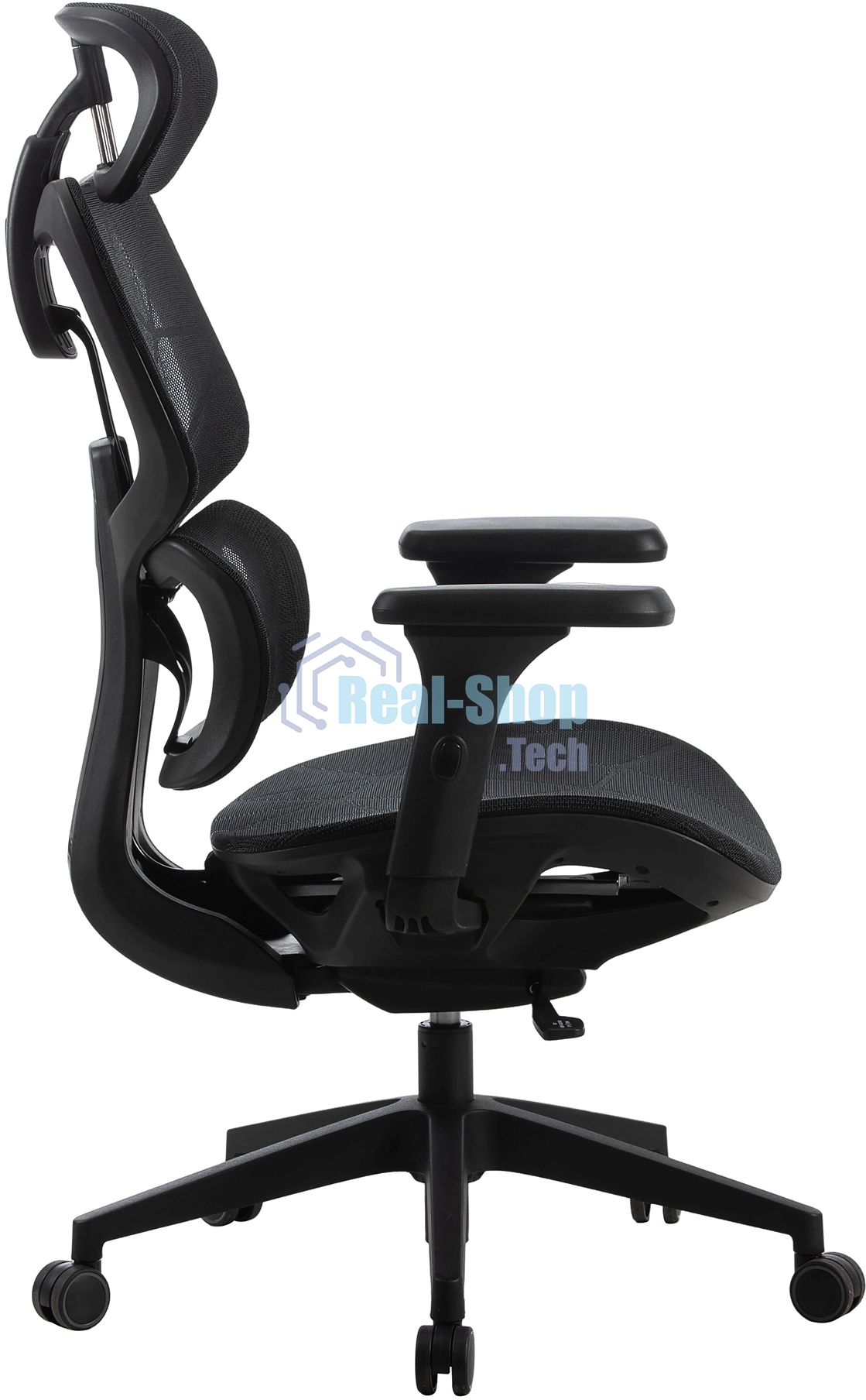 Кресло компьютерное Cactus CS-MC555-BK черный, сетка