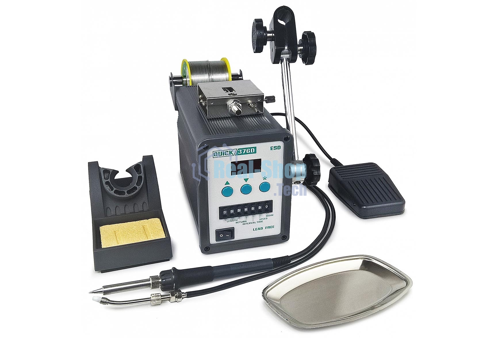 Паяльная станция Quick 376D Lead Free с автоподачей припоя 90W