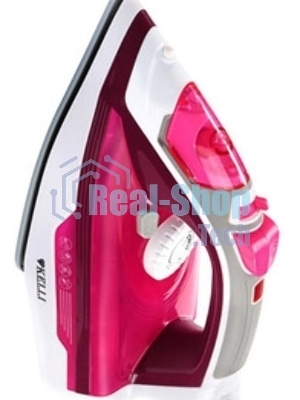 Утюг Kelli Kl-1627 розовый/белый/серый, 2600 Вт, 25 г/мин, 100 г/мин, 100 мл