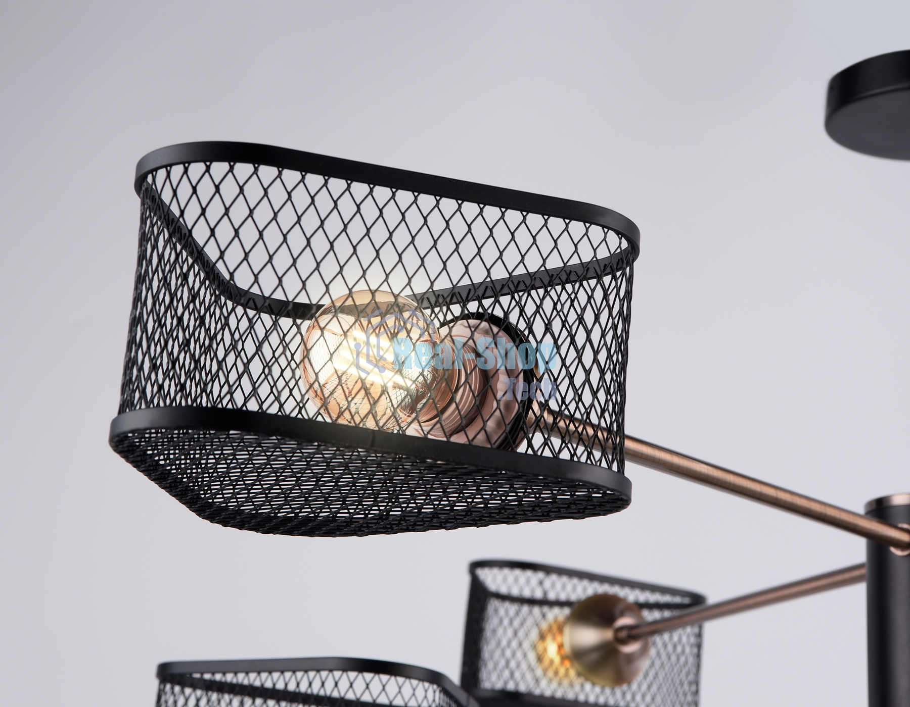 Светильник Ambrella light TR80172/6 SB/BK бронза/черный E27/6 max 40W D950*375