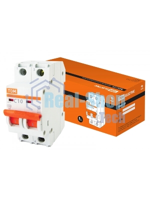 Автомат TDM SQ0206-0091 ВА47-29 2Р 10А 4.5ка х-ка С