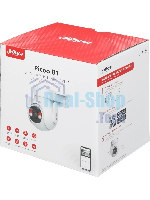 Камера видеонаблюдения Dahua DH-IPC-P3BP-PV-0360B, IP, 3 Мп, 3.6 мм, белая