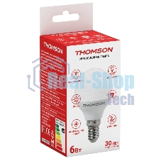 Лампа светодиодная Hiper THOMSON LED GLOBE 6W 500Lm E14 4000K TH-B2032