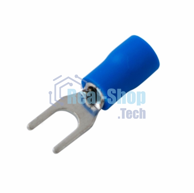 Наконечник вилочный изолированный Rexant 4.3 мм 1.5-2.5 мм² (НВи 2.5-4/НВи 2-4) синий