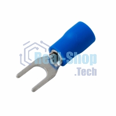 Наконечник вилочный изолированный Rexant 4.3 мм 1.5-2.5 мм² (НВи 2.5-4/НВи 2-4) синий