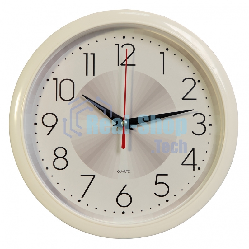 Часы настенные аналоговые Бюрократ WallC-R69P D22см белый