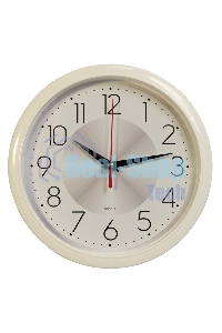 Часы настенные аналоговые Бюрократ WallC-R69P D22см белый