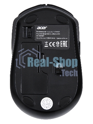 Мышь беспроводная Acer OMR040 черный, 1600 dpi, радиоканал, USB, кнопки - 6