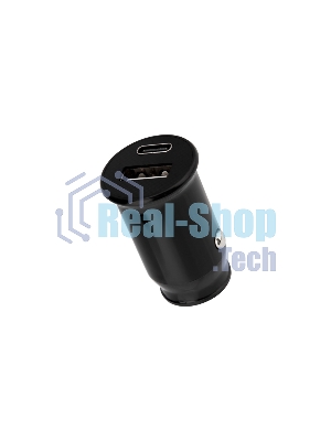 Автозарядка в прикуриватель Rexant АЗУ USB-A+USB-C, 2.4 A черный