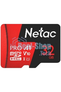 Флеш карта MicroSD card Netac P500 Extreme Pro 32Gb, retail version w/SD adapter