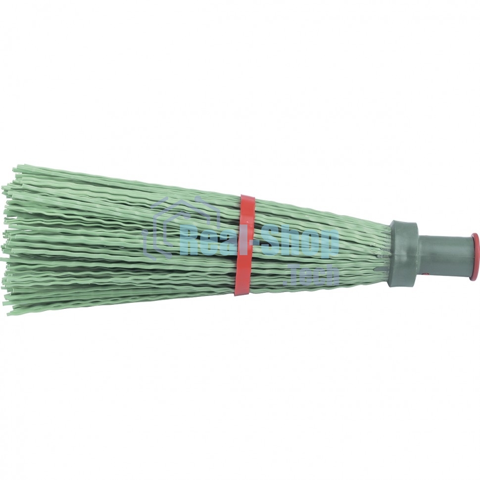 Метла полипропиленовая Сибртех универсальная, 190x380 мм, круглая, с черенком