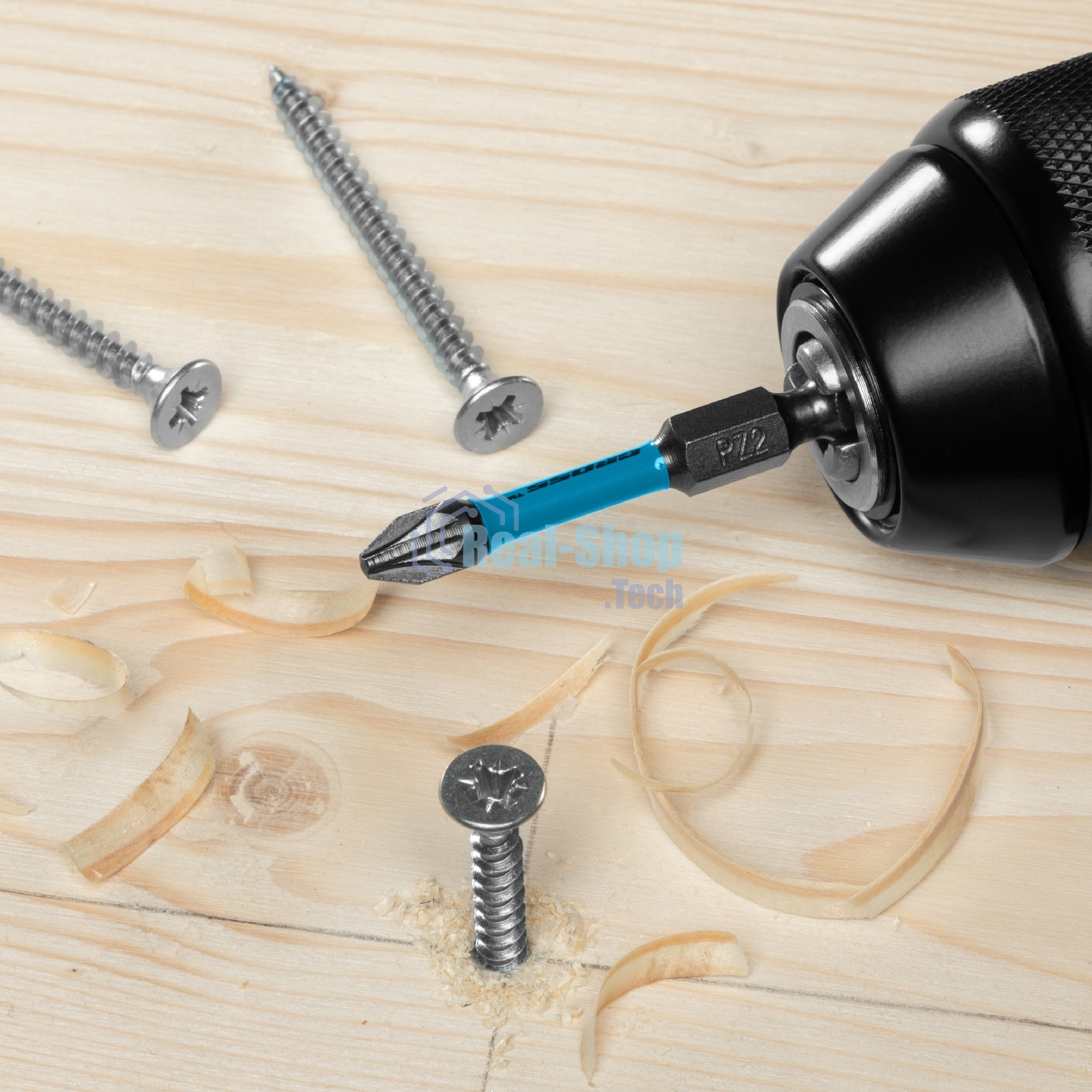 Набор бит торсионных Gross PZ2x50 мм, для ударных шуруповертов, 10 шт.