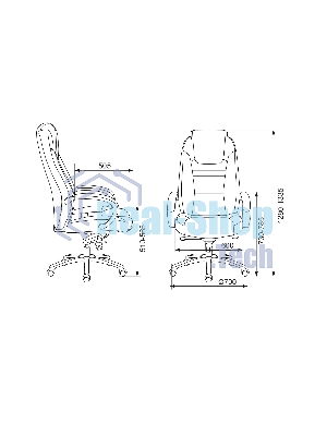 Кресло Бюрократ T-9923SL/BLACK черный, кожа