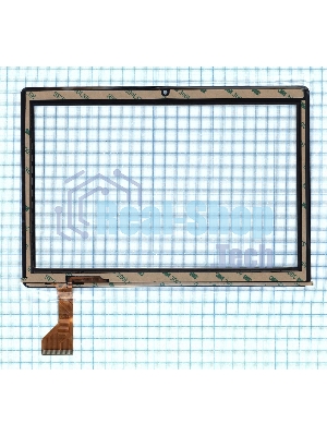 Сенсорное стекло (тачскрин) Turbopad 1015 (2019), черное