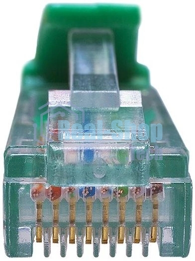 Патч-корд Suprlan 10-0157 UTP RJ-45 вил.-вилка RJ-45 cat.5e 1м зеленый LSZH 24AWG