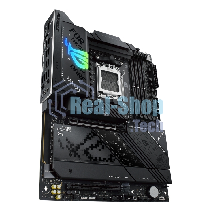 Материнская плата ASUS ROG STRIX X870-F GAMING WIFI, AM5, AMD X870, 4xDDR5, 2xSATA, 4xM.2, 1xPCI-E 5.0 x16, 1xPCI-E 4.0 x4, 1xHDMI, 1xDP, 2xUSB-C USB4, 1xUSB-C 10Gbps, 5xUSB-A 10Gbps, 4xUSB-A 5Gbps, 1x 2.5Gb LAN, 2x3.5 мм, 7.1, ATX