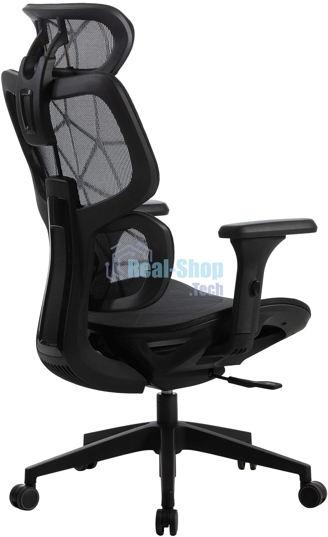 Кресло компьютерное Cactus CS-MC555-BK черный, сетка