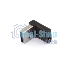 Переходник OTG USB A 3.0 на Type-C папа-мама угловой