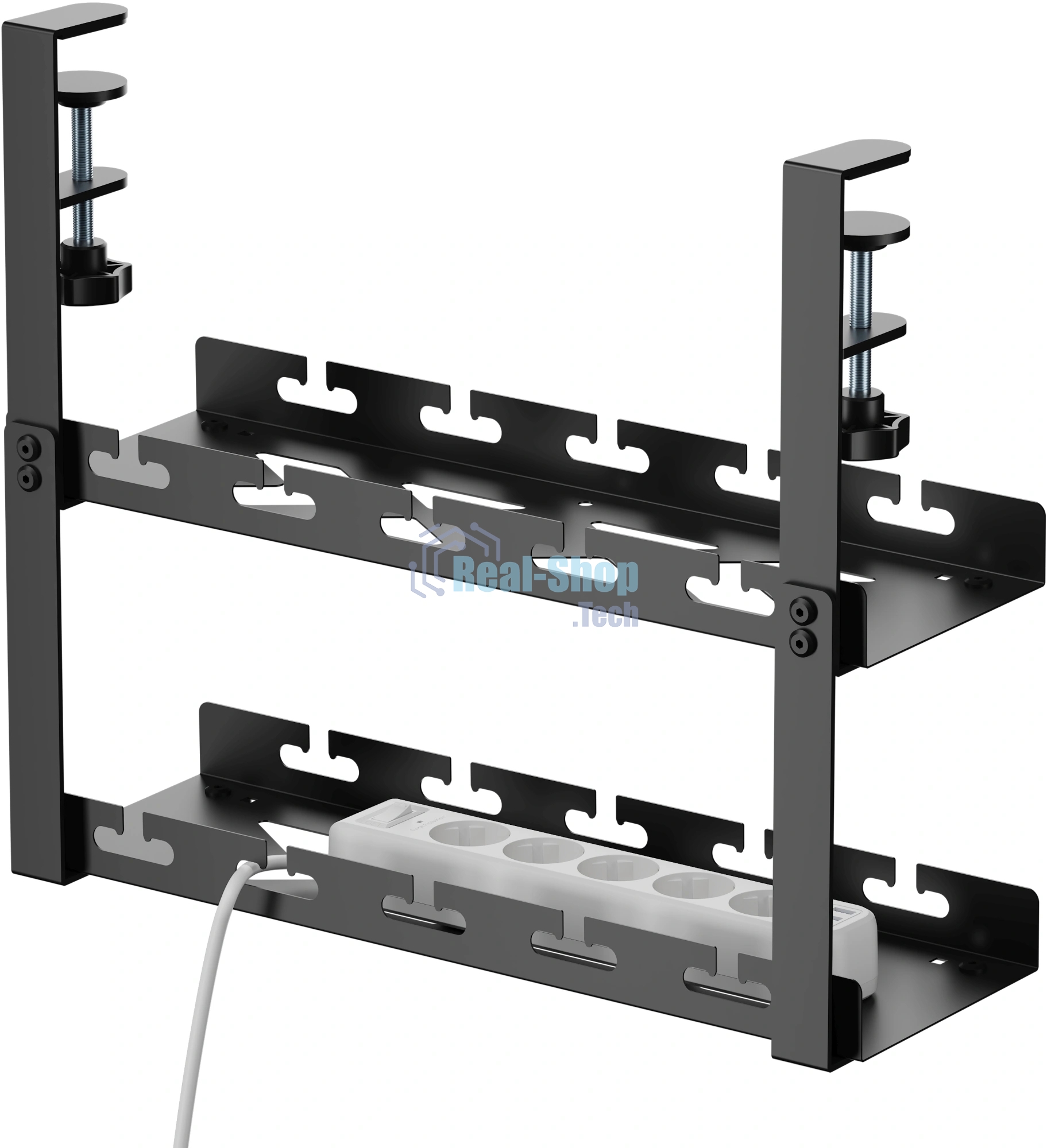 Кабель-канал Cactus CS-CM-400-2BK для столов 40x13.4x34.2 см черный