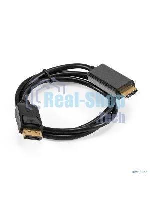 Кабель DisplayPort-HDMI ExeGate EX-CC-DP-HDMI-1.0 (20M/19M, 1,0м, экран)