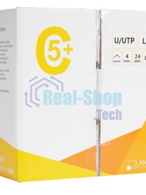 Кабель информационный Lanmaster LAN-5EUTP-PT-LSZH-BL cat.5e UTP 4 пары 24AWG LSZH внутренний 305м синий