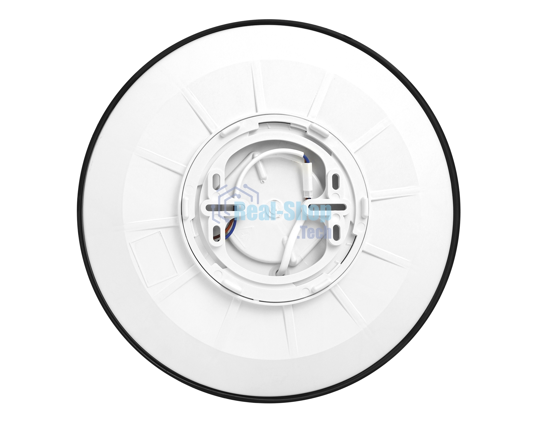 Потолочный светодиодный светильник Ambrella light FZ1207 BK черный IP54 40.5W 5000K D450*60 (без ПДУ)