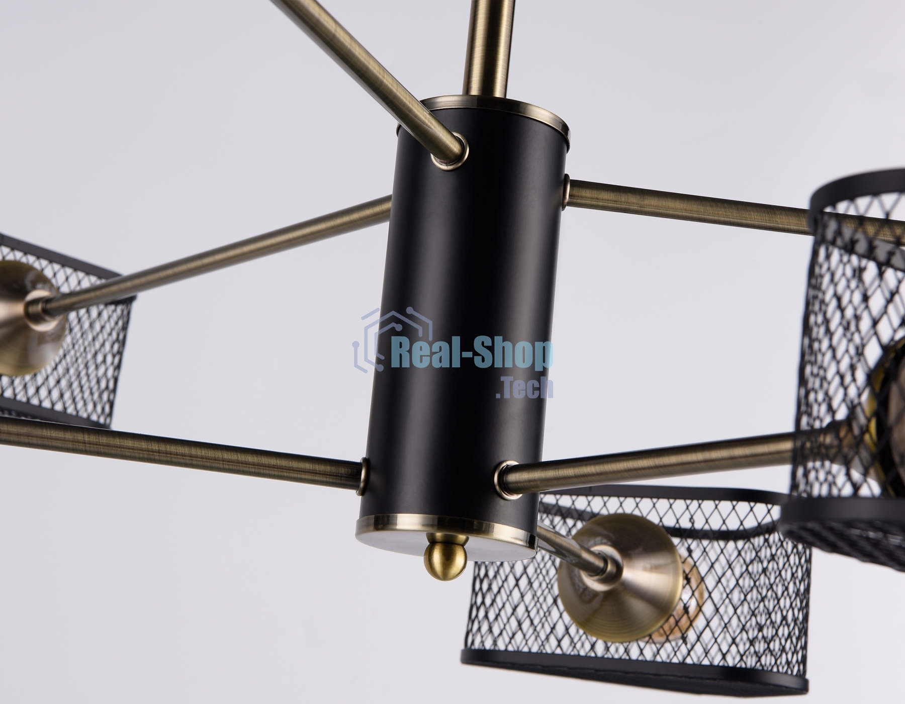 Светильник Ambrella light TR80172/6 SB/BK бронза/черный E27/6 max 40W D950*375