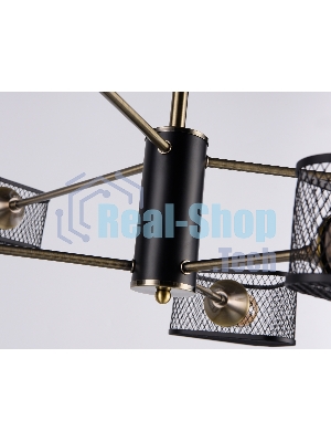 Светильник Ambrella light TR80172/6 SB/BK бронза/черный E27/6 max 40W D950*375