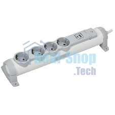 Удлинитель У04К 4 места 2P+PE 3м 3х1,5мм2 16А USB A+C 20Вт белый COMFORT