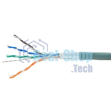 Кабель FTP Cablexpert FPC-5004E кат.5e медь многож. экран, 305м pullbox, серый